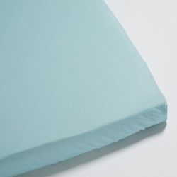 Drap housse bleu pour bébé