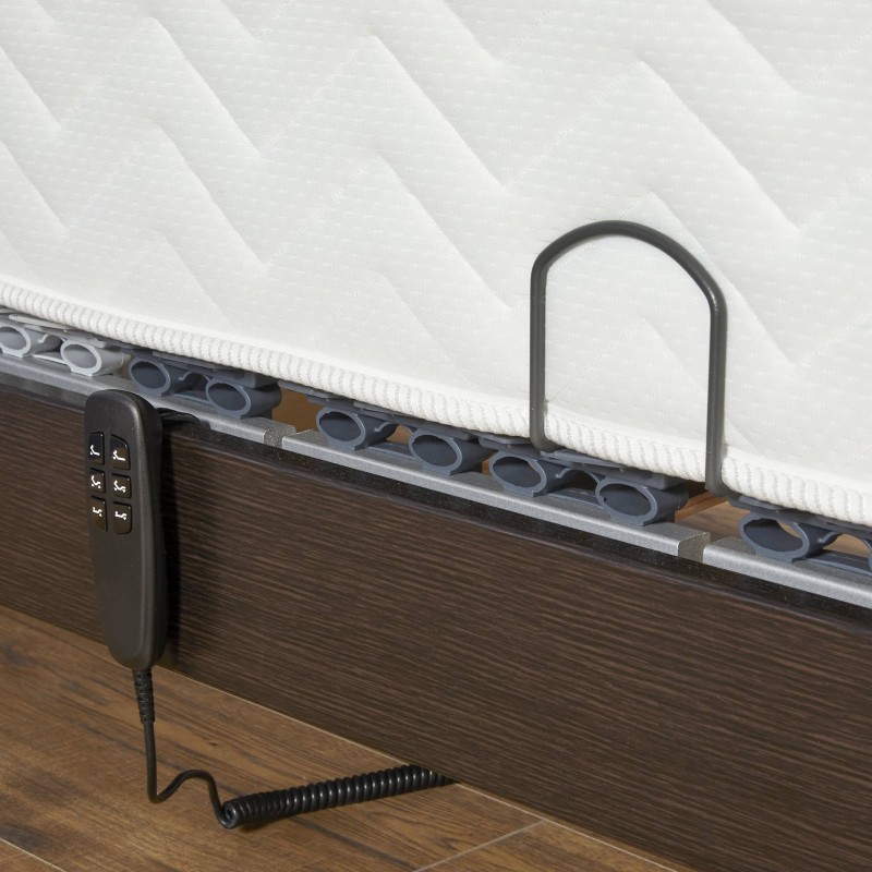 Sommier électrique 80x200 adapté pour lit simple ou double, télécommande incluse