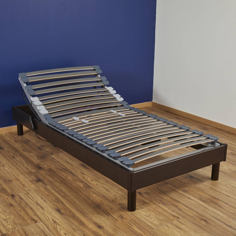 Sommier électrique 90x200 en position relevée