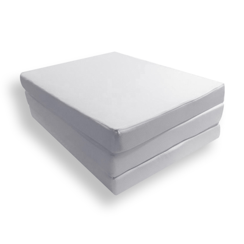 Matelas pliable sur mesure en 2 parties