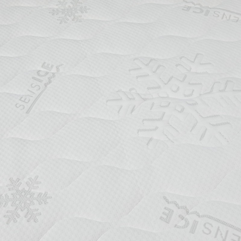 Zoom surmatelas mémoire de forme rafraîchissant adulte