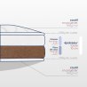 Découpe matelas enfant de 10cm, dimensions 70x140cm, coco et mousse