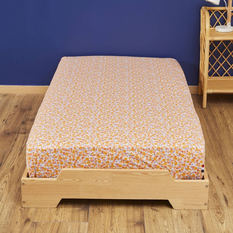 Drap housse Alice à fleurs, vue de face