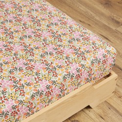 Zoom sur le motif du drap housse Isaure