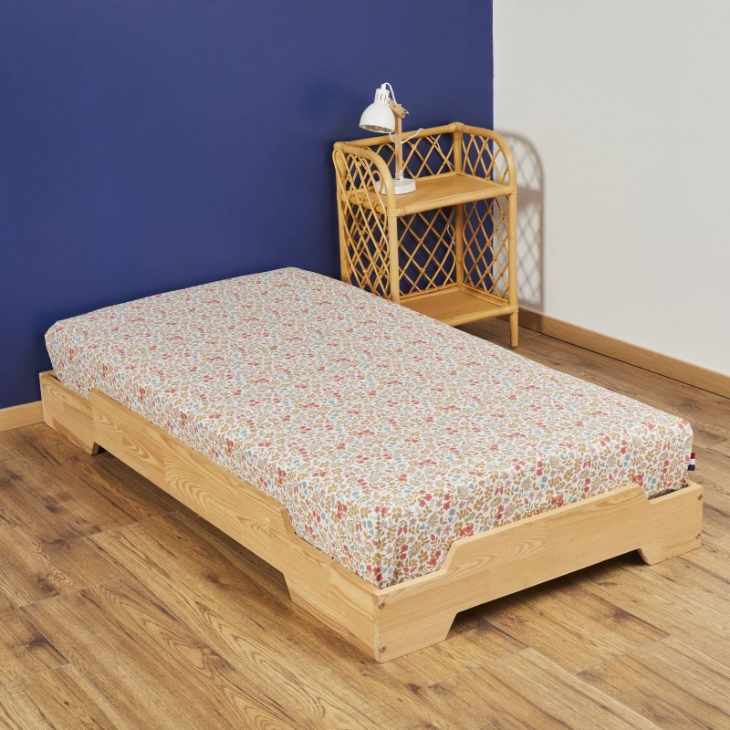 Drap housse fleuri Anouk