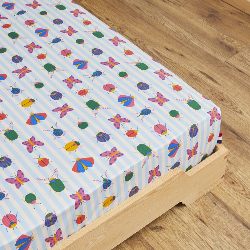 Zoom sur le drap housse Jeanne