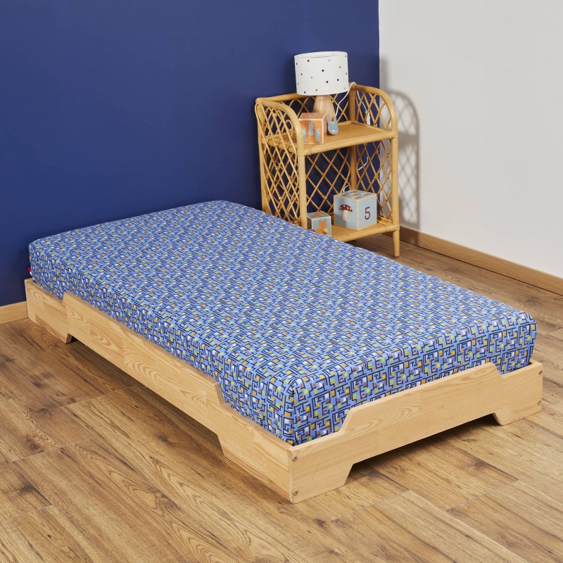 Drap housse Arcade bleu