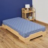 Drap housse Arcade bleu