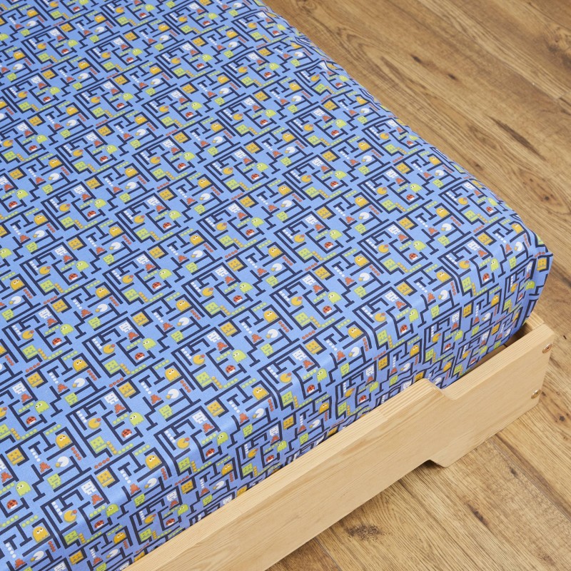 Zoom sur le motif Arcade bleu