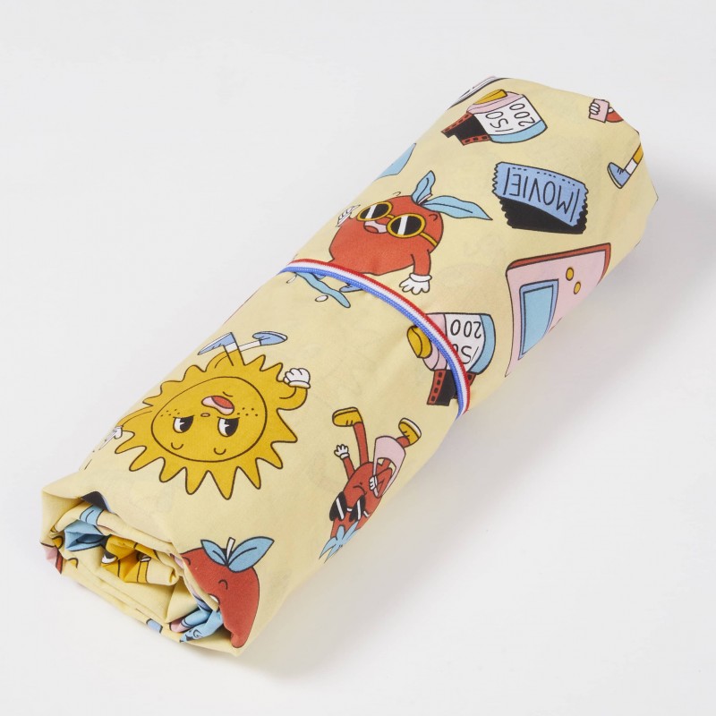 Drap housse rétro roulé