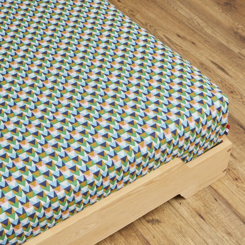 Zoom sur le motif drap housse Théodore