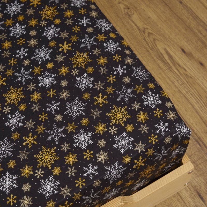 Zoom Drap housse Flocons