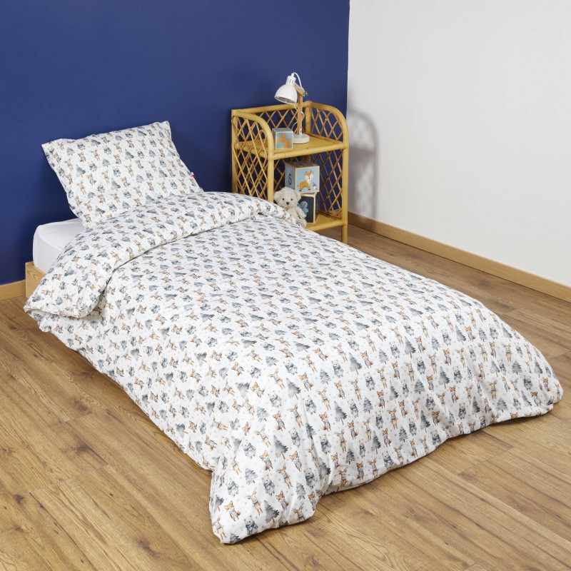Parure de lit Animaux Hiver