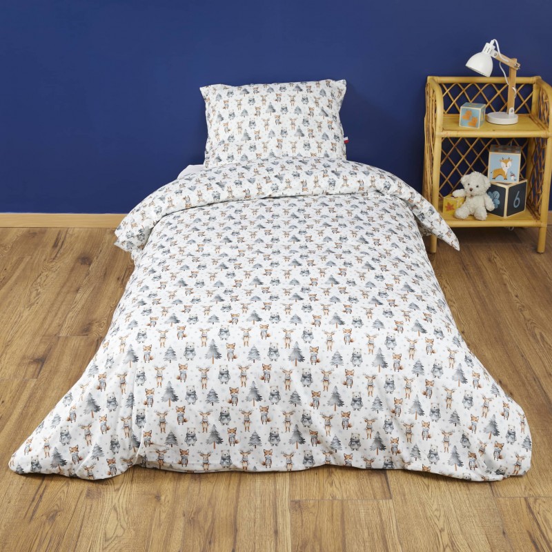 Parure de lit Animaux Hiver
