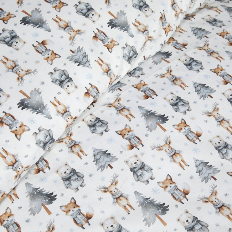 Parure de lit Animaux Hiver