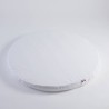 Drap housse matelas rond adulte 100% coton blanc