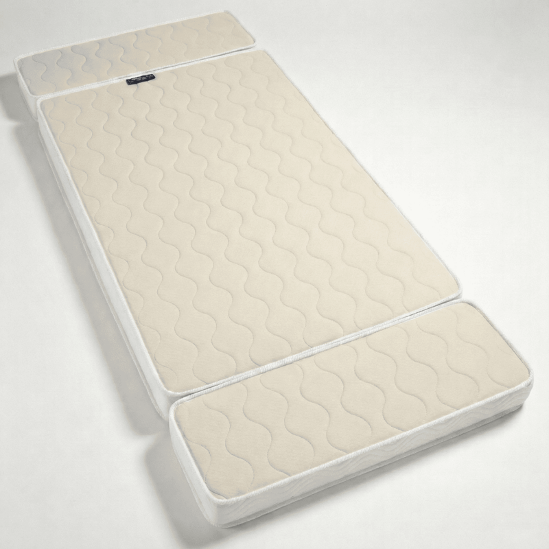 Matelas évolutif en 3 parties 80x200cm COTON BIO