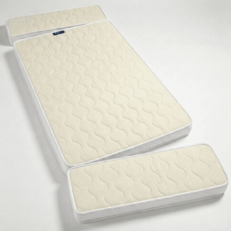 Matelas évolutif en 3 parties 90x200cm COTON BIO