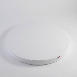 Drap housse matelas rond adulte 100% coton blanc