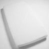 Drap housse matelas adulte 140x200 100% coton blanc 