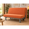 Matelas BZ velours côtelé orange – mousse HR 35 kg/m³