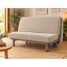 Matelas BZ velours côtelé beige – mousse HR 35 kg/m³