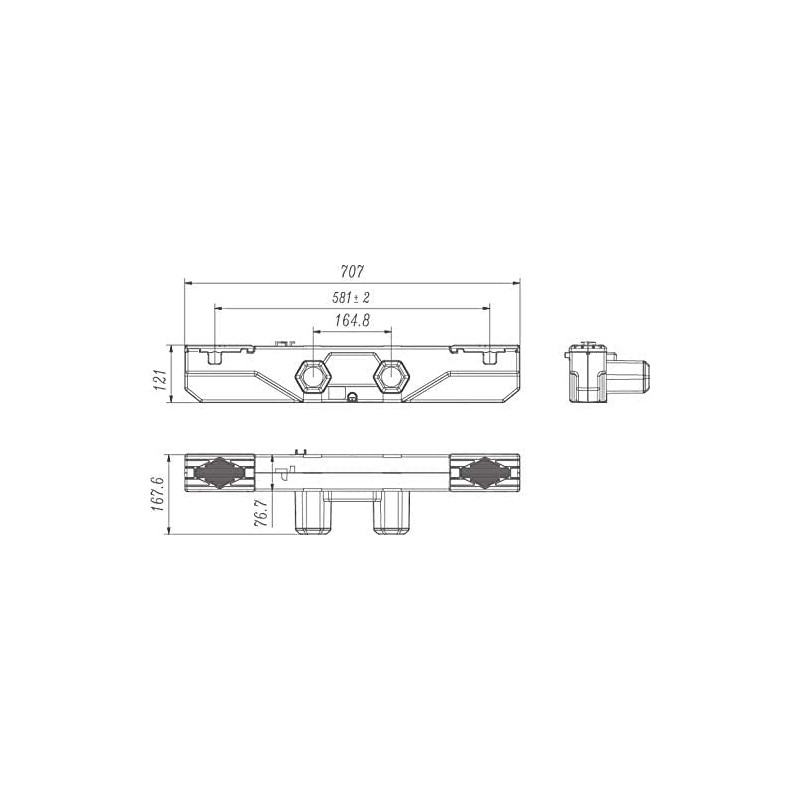 Moteur pour sommier électrique avec télécommande filaire