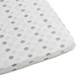 Drap housse en coton Petit Nuage