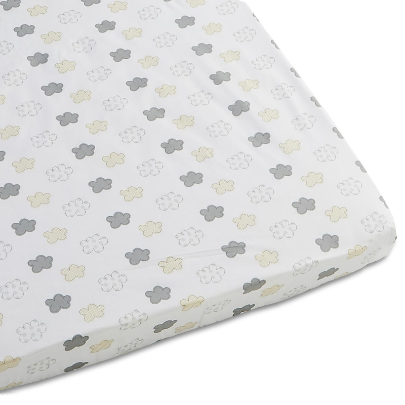 Drap housse en coton Petit Nuage