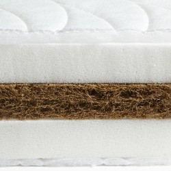 Matelas 130 x 190 en fibre de coco et mousse