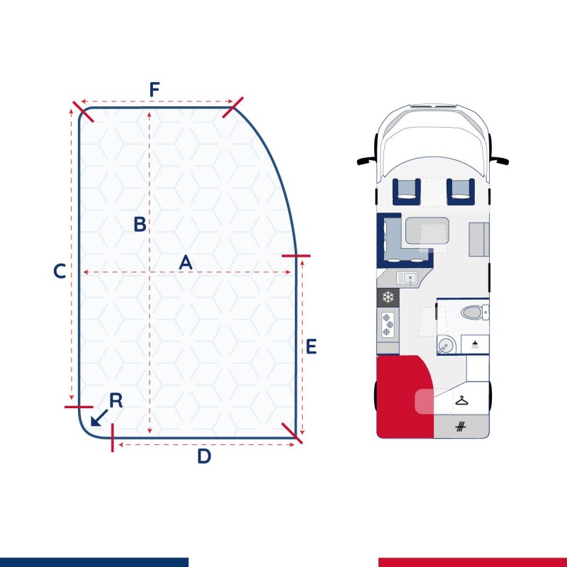 Matelas lit de côté Augustin (Gauche)