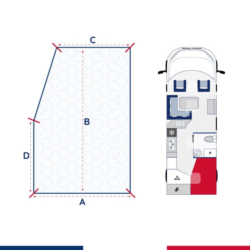 Matelas Eugénie pour lit de côté (Droite)