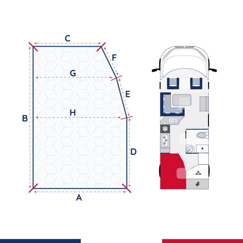 Matelas pour lit à la française Félix (Gauche)