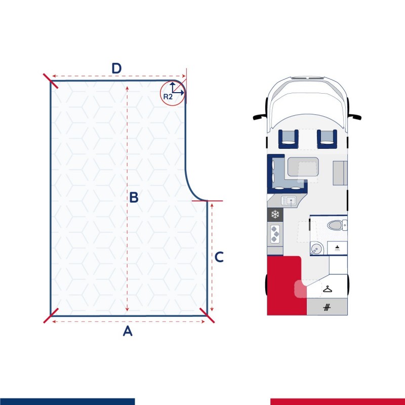 Matelas à la franaise Gaston (Gauche)