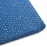 Drap housse pour bebe nuit etoilee bleu