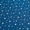 Drap housse pour bebe nuit etoilee bleu