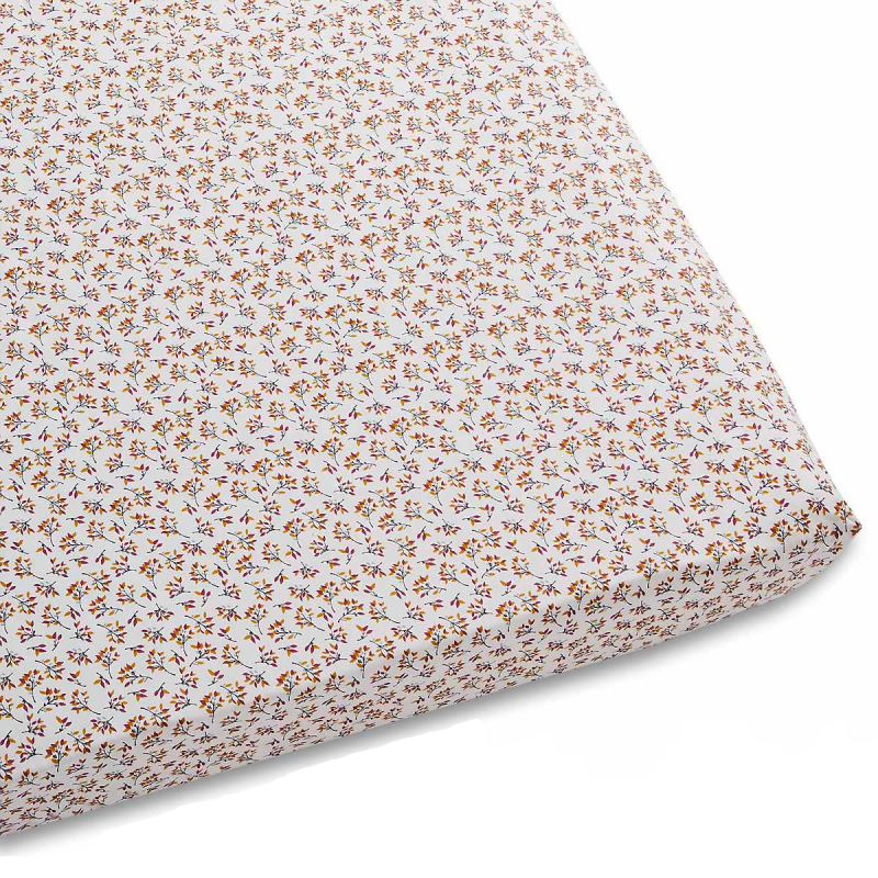 Drap housse pour bebe fleurs vintage