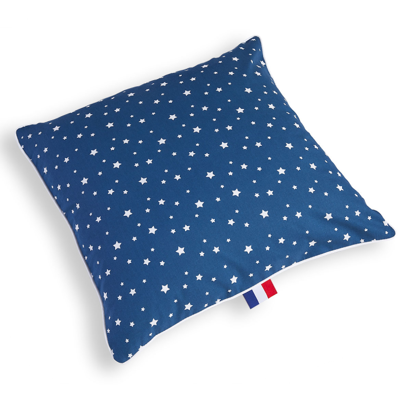 Coussin décoratif nuit étoilée bleu