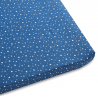 Drap housse pour enfant nuit etoilee bleu