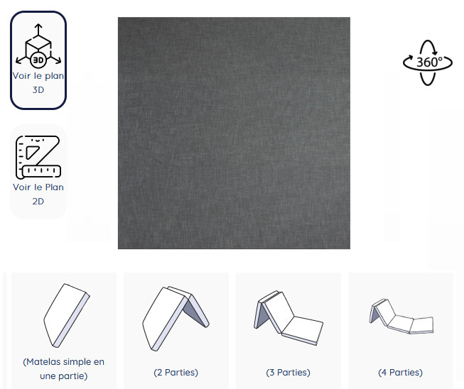Le configurateur de matelas sur mesure pour Van