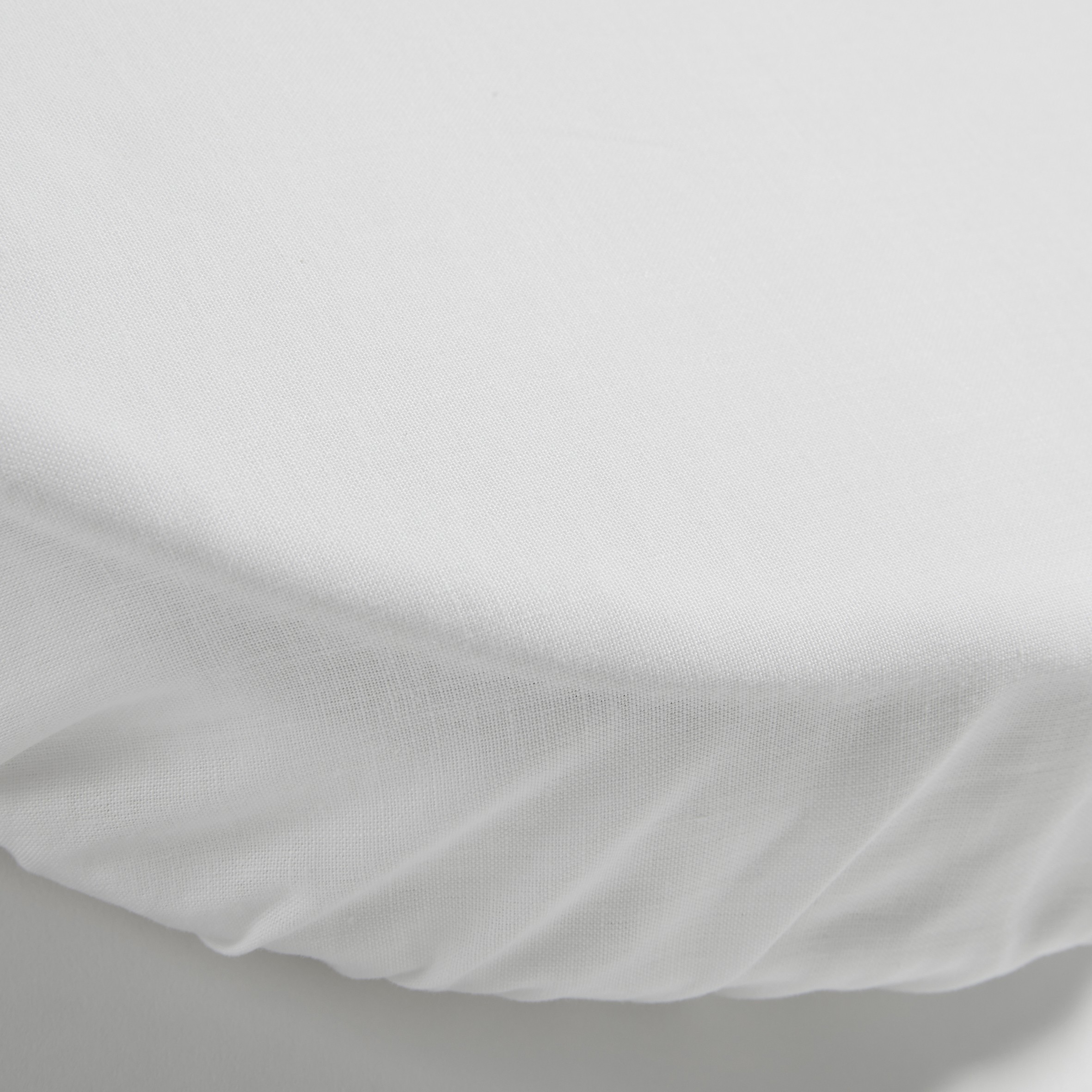 Drap Housse blanc 40x80 cm pour matelas de berceau ovale